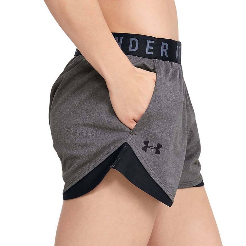 Under Armour Workout Athletic Outdoor Running Everyday shorts Gray Black 1X